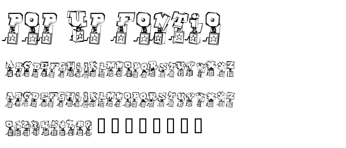 Pop Up Fontio font